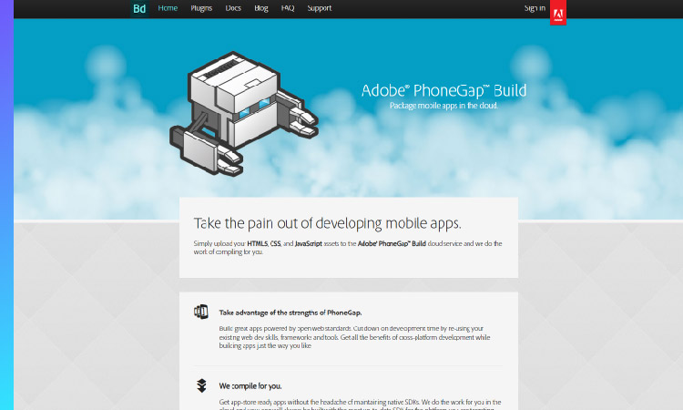 open source app builder - Adobe PhoneGap